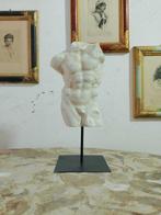 sculptuur, Torso di Eracle - 34 cm - marmeren stof, Antiek en Kunst