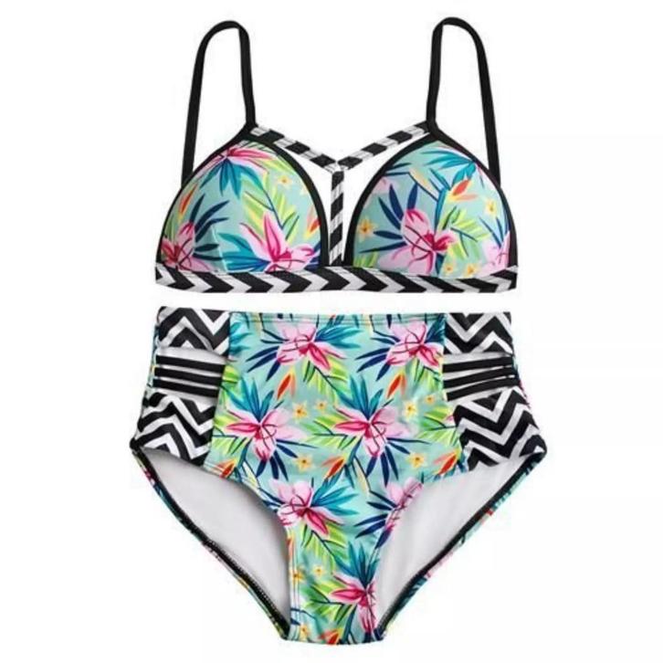 Ruhhy Hoge Taille Badpak - Maat S - Print (Zwemmen), Watersport en Boten, Duiken, Nieuw, Ophalen of Verzenden