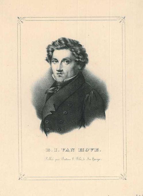 Portrait of Bartholomeus van Hove, Antiek en Kunst, Kunst | Etsen en Gravures
