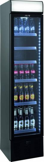 Smalle Flessenkoelkast met Glazen Deur | 40 (B)x 46 (D)x..., Zakelijke goederen, Horeca | Keukenapparatuur, Verzenden, Nieuw in verpakking