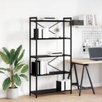 vidaXL Boekenkast Zwart eiken 80 x 30 x 153 cm Bewerkt hout, Huis en Inrichting, Minder dan 50 cm, Verzenden, Nieuw, 150 tot 200 cm