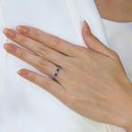 Other brand - Ring - 18 karaat Witgoud - 0.70ct. tw. Saffier, Nieuw