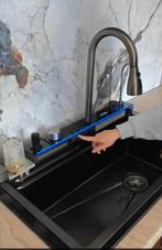 LUXE MULTIFUNCTIONELE WATERVAL KEUKEN WASBAK - SPOELBAK, Zwart, Nieuw, Minder dan 25 cm, Minder dan 100 cm