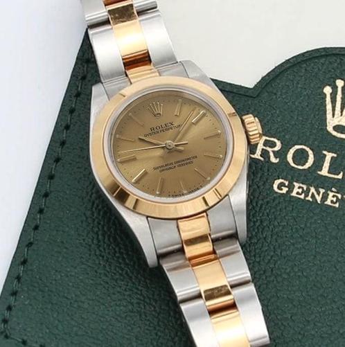 Rolex Oyster Perpetual 26 76183 uit 1990, Sieraden, Tassen en Uiterlijk, Horloges | Dames, Polshorloge, Gebruikt, Rolex, Verzenden