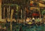 Erma Zago Bovolone (1880-1942) - Gondole a Venezia
