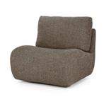 Fauteuil Lucia - Bruin Donna - 96305 - fauteuils, Nieuw, Stof