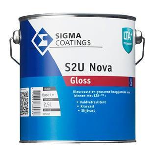 Sigma S2U Nova Gloss - Ral 9010 - 1 liter (LAKVERF), Doe-het-zelf en Verbouw, Verf, Beits en Lak, Lak, Overige kleuren, Nieuw