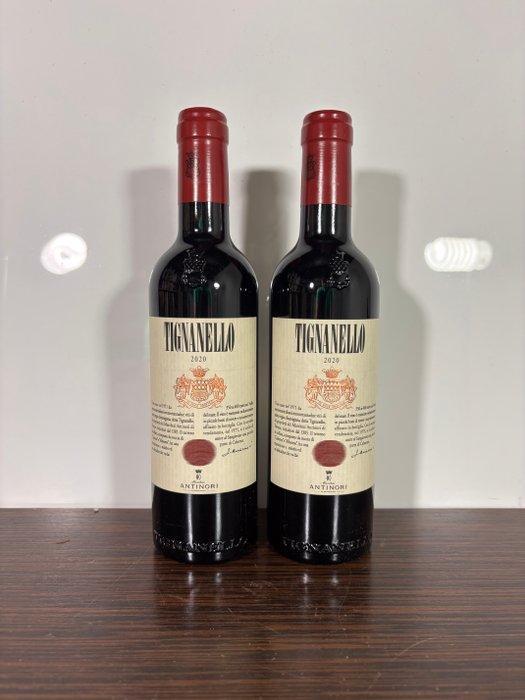 2020 Marchesi Antinori, Tignanello - Toscane IGT - 2 Halve, Verzamelen, Wijnen