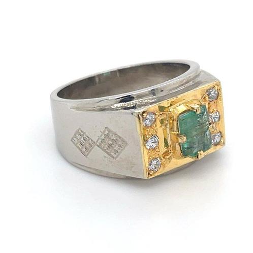 Zonder Minimumprijs - Ring Zilver - Smaragd, Sieraden, Tassen en Uiterlijk, Ringen