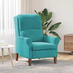 vidaXL Fauteuil Turquoise 76 x 94 x 102 cm Fluweel, Huis en Inrichting, Fauteuils, Verzenden, Nieuw