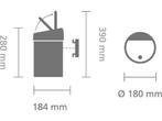 Brabantia Touch Bin Prullenbak - 3 liter - Matt Steel, Verzenden, Zo goed als nieuw