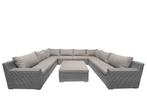 8-persoons Loungeset Colorado Blended Grey | U-opstelling, Ophalen of Verzenden, Nieuw