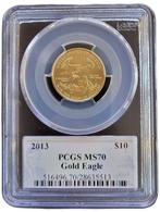 Gouden American Eagle 1/4 oz 2013 PCGS MS70 gecertificeerd, Postzegels en Munten, Munten | Amerika, Goud, Losse munt, Verzenden