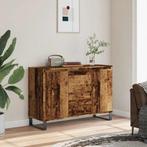vidaXL Dressoir 101,5x35x70 cm bewerkt hout oud houtkleurig, Huis en Inrichting, Kasten | Dressoirs, Verzenden, Nieuw, Overige houtsoorten