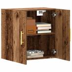 vidaXL Wandkast 60x31x60 cm bewerkt hout oud houtkleurig, Verzenden, Nieuw