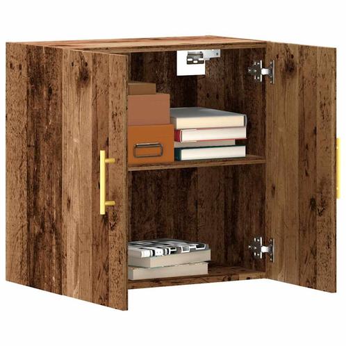 vidaXL Wandkast 60x31x60 cm bewerkt hout oud houtkleurig, Huis en Inrichting, Kasten | Overige, Nieuw, Verzenden