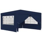 Partytent met zijwanden professioneel 90 g/m 4x4 m blauw, Tuin en Terras, Partytenten, Verzenden, Nieuw, 2 meter of meer, Partytent