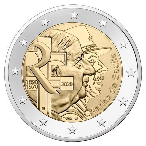 Frankrijk 2 Euro De Gaulle 2020, Postzegels en Munten, Munten | Europa | Euromunten, Verzenden