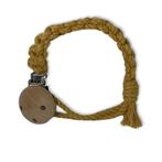 Macramé Speenkoord Square - Okergeel - Katoen - Macramé -, Ophalen of Verzenden, Nieuw