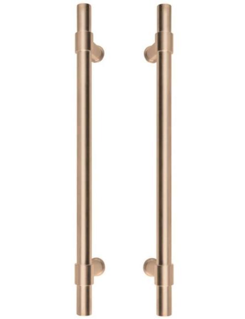 Set deurgrepen PIET BOON PB400 PA 300 mm PVD licht brons, Doe-het-zelf en Verbouw, Hang- en Sluitwerk