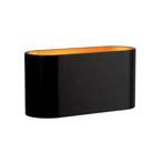 Spectrum - Wandlamp zwart goud ovaal G9, Huis en Inrichting, Verzenden, Nieuw, Trendy verlichting