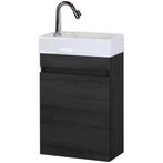 Bonsai Badmeubelset - Black Oak - Keramische Wastafel, Ophalen of Verzenden, Nieuw