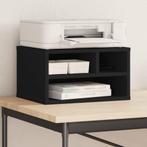 vidaXL Printerkastje 40x32x22,5 cm bewerkt hout zwart, Computers en Software, Printers, Verzenden, Nieuw