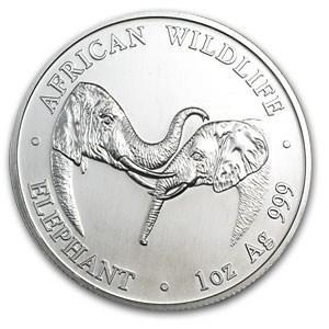 Zambia Olifant 1 oz 2002, Postzegels en Munten, Munten | Afrika, Losse munt, Zilver, Verzenden