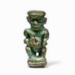 Egyptische Faience Amulet van Bes