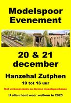 TREINENBEURS / MODELSPOORBEURS ZUTPHEN 20 en 21 dec 25, Ophalen, Fleischmann, Nieuw, Gelijkstroom