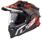 LS2 MX701 Explorer Spire Zwart Titanium Red-06 Adventure, XXL, Nieuw met kaartje, Overige merken, Heren