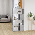 vidaXL Boekenkast/kamerscherm 60x24x124,5 cm betongrijs, Verzenden, 100 tot 150 cm, Nieuw, 50 tot 100 cm