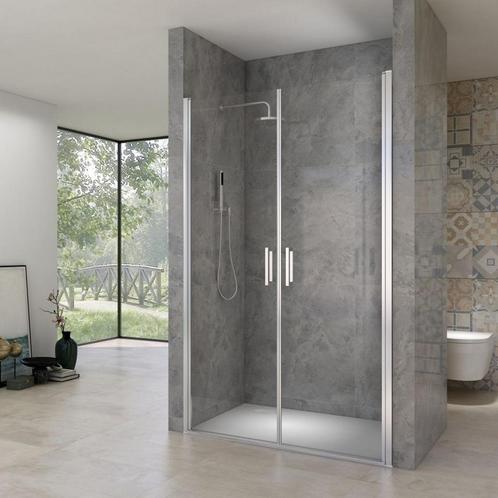 Pendeldeuren Van Rijn ST02 Saloondeur 120x200 cm 6 mm Chroom, Doe-het-zelf en Verbouw, Sanitair, Douche, Nieuw, Chroom, Ophalen of Verzenden