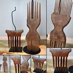 Kam (2) - Hout - 2 oudere kammen, Antiek en Kunst