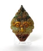 Hongshan Cultuur Godheid Nefriet Masker met Feniks - Antiek, Antiek en Kunst