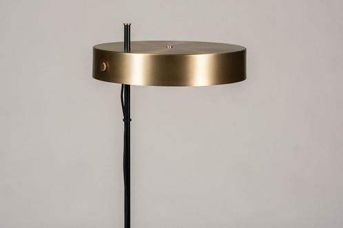 Rietveld Vloerlampen - Zwart, Goud - Metaal, Huis en Inrichting, Lampen | Vloerlampen, Verzenden