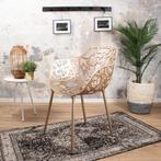 Eetkamerstoel  Aluminium Goud - Kuipstoel Goud - Stoel, Huis en Inrichting, Ophalen of Verzenden, Nieuw