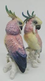 Beeldje - Karl Ens - Couple/Duo de Cacatoes 1930 (2) -