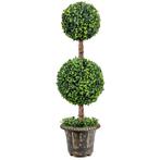 Tweedekans | Coast Kunstmatige Topiary Dubbele Bolboom -, Huis en Inrichting, Kamerplanten, Ophalen of Verzenden