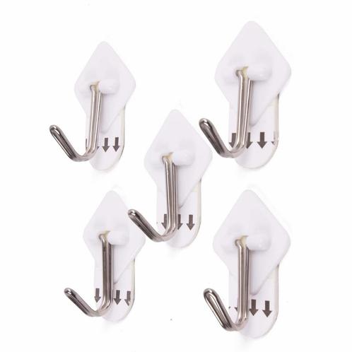 Benson Zelfklevende haken - Verwijderbaar - 3,3 x 3,3 cm..., Huis en Inrichting, Woonaccessoires | Kapstokken, Nieuw, Ophalen of Verzenden