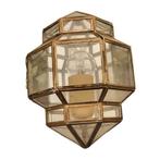 Plafondlamp - Kristal, Messing - Twee plafond / wandlampen, Antiek en Kunst