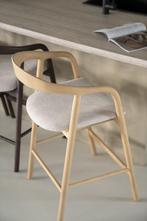 Barstoel Eleonora RAYVEN Naturel *NIEUW* 96355, 5 krukken of meer, Met voetsteun, 60 tot 90 cm, Nieuw