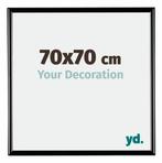 Fotolijst 70x70 cm - Zwart Hoogglans - Kunststof - Bordeaux, Verzenden, Nieuw