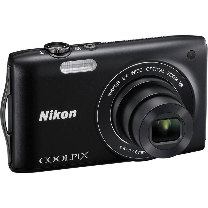 Nikon Coolpix S3300 Digitale Compact Camera - Zwart, Audio, Tv en Foto, Fotocamera's Digitaal, Zo goed als nieuw, Verzenden
