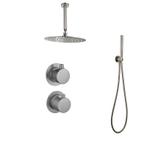 Sani Royal Inbouw Regendouche Doucheset Gun Metal Messing, Nieuw
