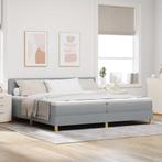 vidaXL Boxspringbed met matras met matras Lichtgrijs 200 x, Verzenden, Nieuw, Stof