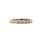 Witgouden vintage bolletjes aanschuif ring 14 krt, Ophalen of Verzenden, Nieuw