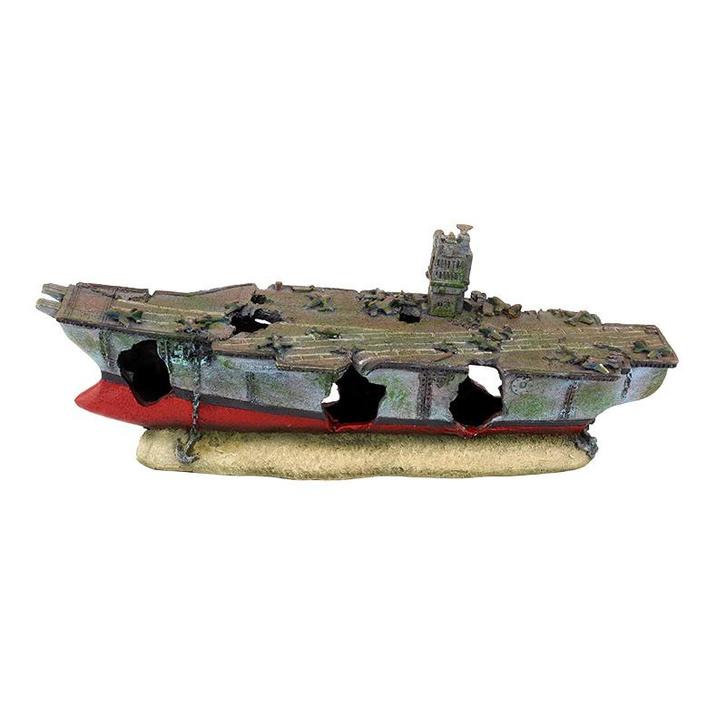 Gezonken vliegdekschip OS-904 - aquarium decoratie, Dieren en Toebehoren, Vissen | Aquaria en Toebehoren, Sierelement, Nieuw, Ophalen of Verzenden