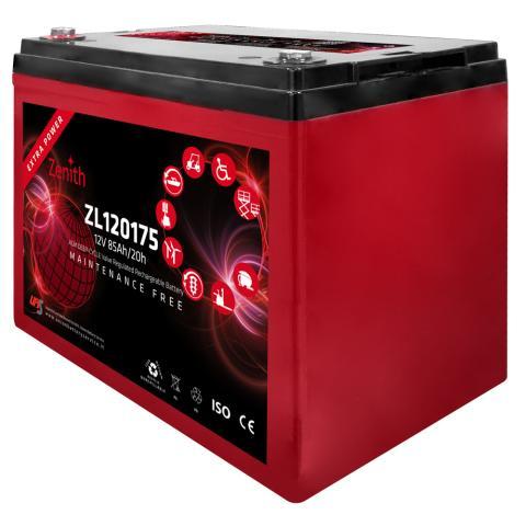 Zenith AGM Deep Cycle accu | ZL120175 | 12V 85Ah, Auto-onderdelen, Accu's en Toebehoren, Ophalen of Verzenden