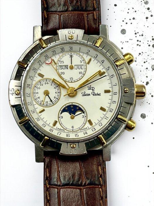 Lucien Rochat - Chronograph Automatic 18K Yellow Gold - 21, Sieraden, Tassen en Uiterlijk, Horloges | Heren
